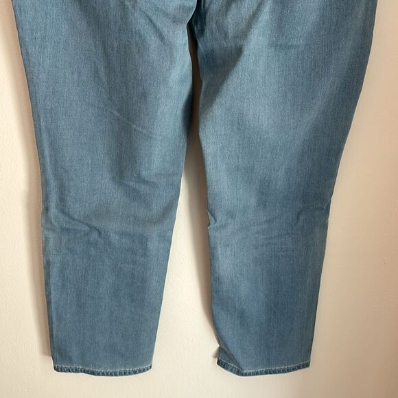 QVC Lisa Rinna Collection Skinny Slit Front Hem Ankle light wash stretch Jean 16 - Picture 12 of 14